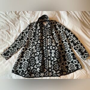 Forever 21 Western Print Cape Coat